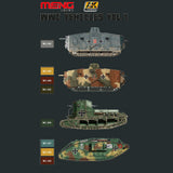 AK Interactive MODEL PAINTS AK Interactive WWI Vehicles Camouflage Colors Vol.1 Acrylic Paint Set (6 Colors) 17ml Bottles