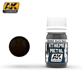 AK Interactive MODEL PAINTS AK Interactive Xtreme Metal Burnt Metal Metallic Paint 30ml Bottle