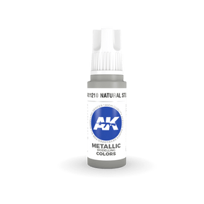 AK Interactive Paint AK Interactive AK11210 3G Natural Steel Acrylic Paint 17ml