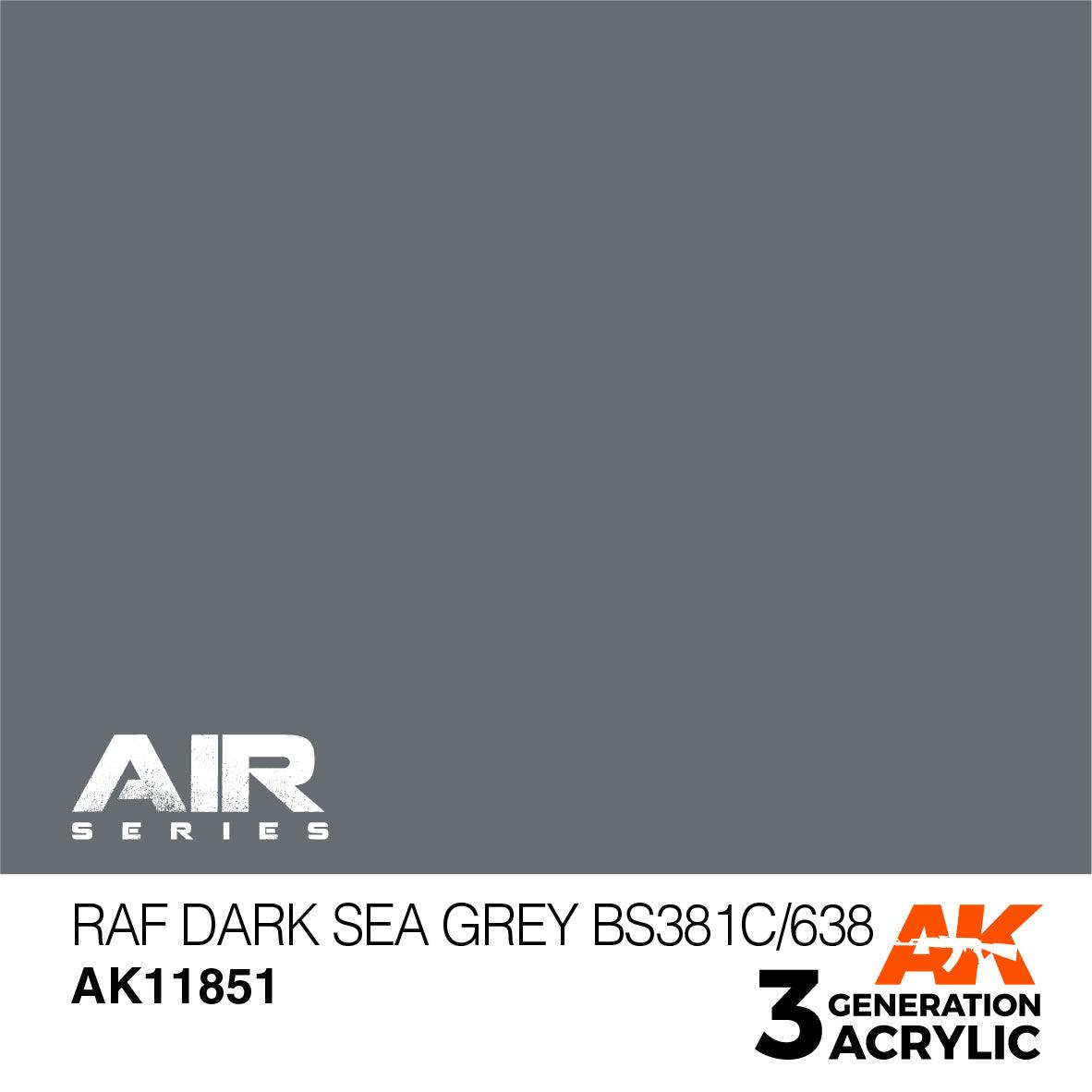 AK Interactive Paint AK Interactive AK11851 3G Air RAF Dark Sea Grey BS381C/638 Paint 17ml