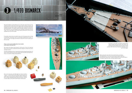 AKI Books HOBBY BOOKS AK Interactive Modeling - Modelling Full Ahead 3: Bismarck & Tirpitz Book