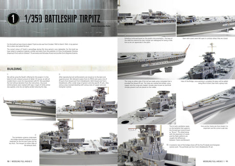 AKI Books HOBBY BOOKS AK Interactive Modeling - Modelling Full Ahead 3: Bismarck & Tirpitz Book