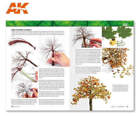 AKI Books HOBBY PAINT AKI Books - Learning 10: Mastering Vegetation in Modeling