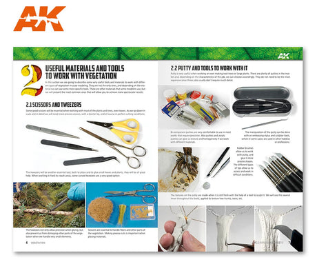 AKI Books HOBBY PAINT AKI Books - Learning 10: Mastering Vegetation in Modeling