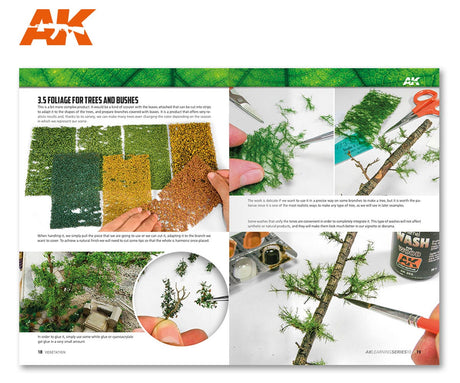 AKI Books HOBBY PAINT AKI Books - Learning 10: Mastering Vegetation in Modeling