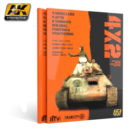AKI Books MODEL PAINTS AKI Books - 4X2 Book: T34, Sturm IV, Jumbo, Cromwell