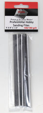 Alpha Abrasives Hobby Building Accessories Alpha Abrasives 1/8" x 5 3/4" Professional Hobby Course Sanding Files  - #0305