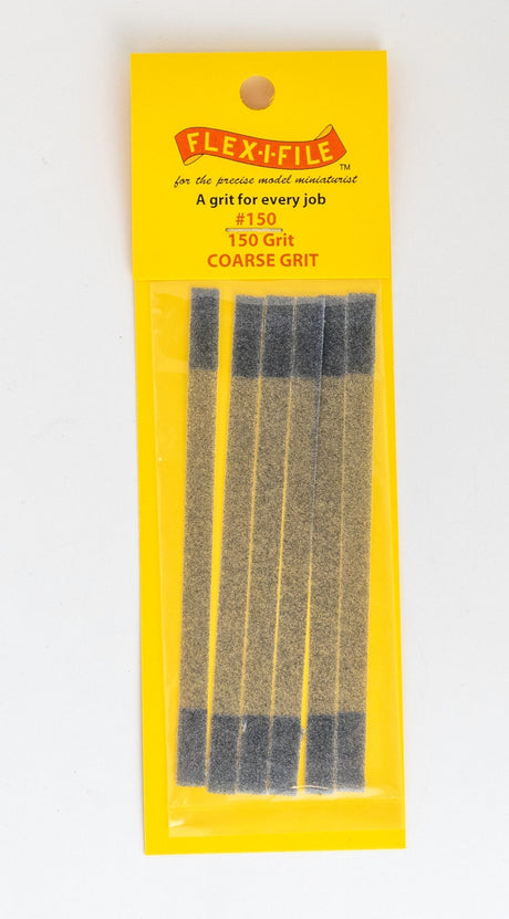 Alpha Abrasives Hobby Building Accessories Alpha Abrasives 150 Grit Coarse Flex-I-File’s Abrasive Tapes - 150