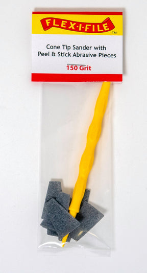 Alpha Abrasives Hobby Building Accessories Alpha Abrasives 150 Grit Cone Tip Sander with Peel & Stick Pieces  - #CS150