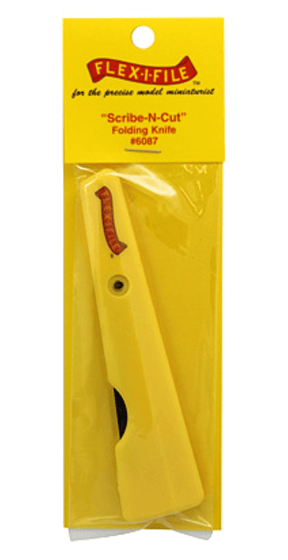 Alpha Abrasives Hobby Building Accessories Alpha Abrasives Scribe-N-Cut Knife Folding Knife - #6087