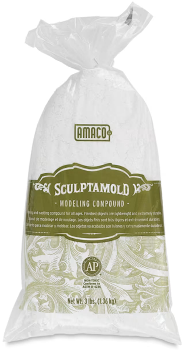 American Art Clay American Art Clay Co (AMACO) 41821 Sculptamold (3lb Bag)