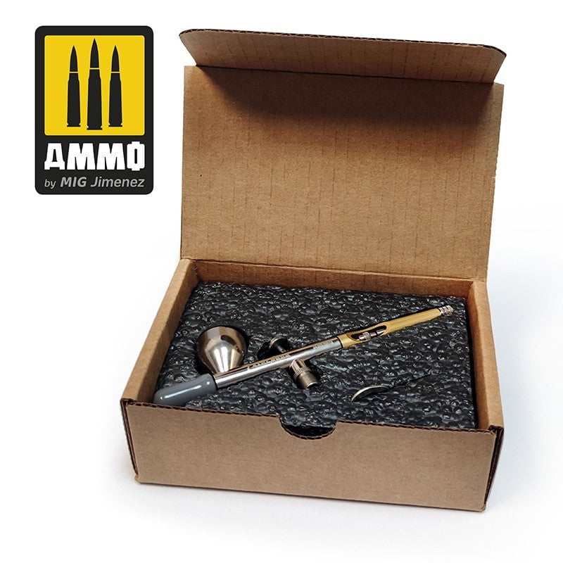 AMMO by MIG Jimenez Airbrush AMMO by Mig 8625 AirCobra 0.3mm Gravity Feed Double Action Airbrush