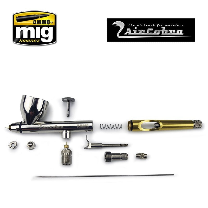 AMMO by MIG Jimenez Airbrush AMMO by Mig 8625 AirCobra 0.3mm Gravity Feed Double Action Airbrush