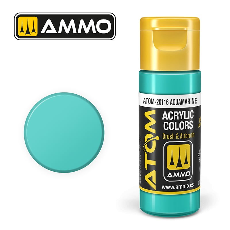 AMMO by MIG Jimenez Airbrush Paint AMMO by MIG ATOM Acrylic Colors: Aquamarine