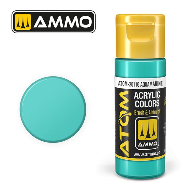 AMMO by MIG Jimenez Airbrush Paint AMMO by MIG ATOM Acrylic Colors: Aquamarine