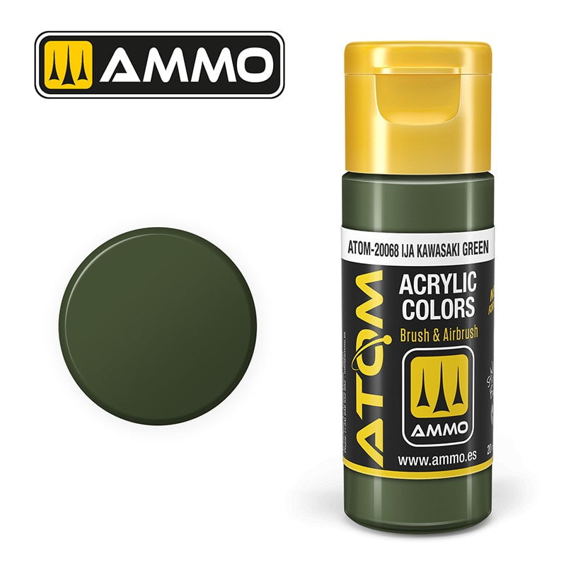 AMMO by MIG Jimenez Airbrush Paint AMMO by MIG ATOM Acrylic Colors: IJA Kawasaki Green