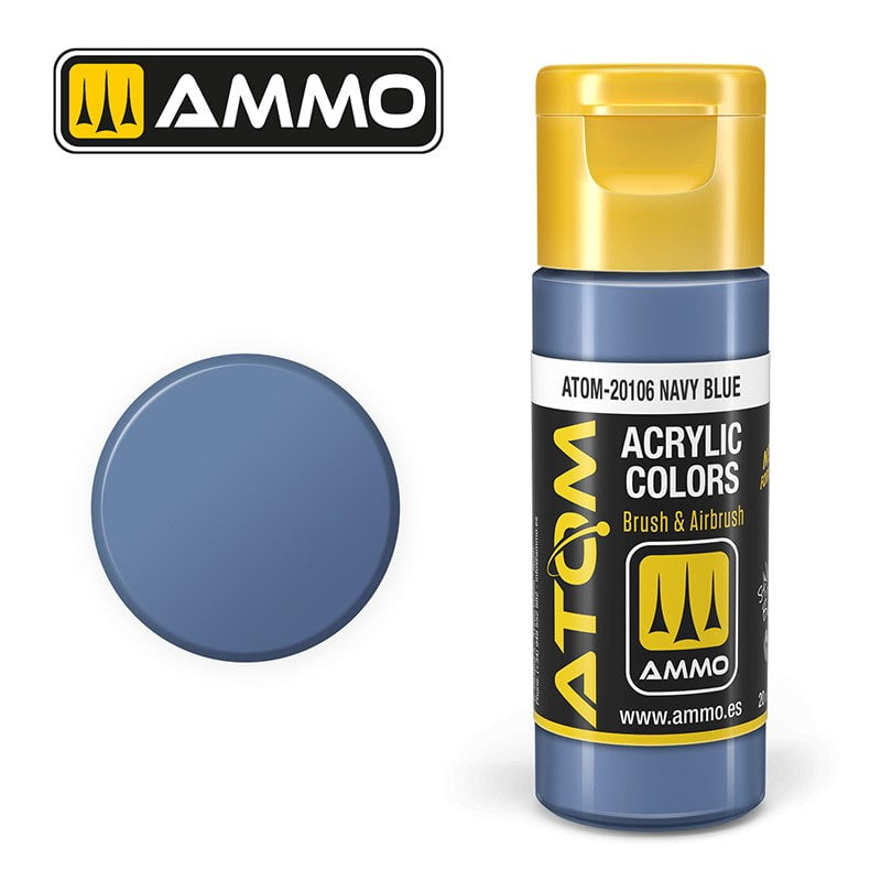 AMMO by MIG Jimenez Airbrush Paint AMMO by MIG ATOM Acrylic Colors: Navy Blue