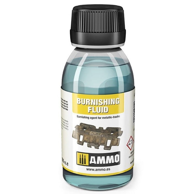 AMMO by MIG Jimenez AMMO by Mig 2020 Metallic Tracks Burnishing Fluid 100ml Bottle