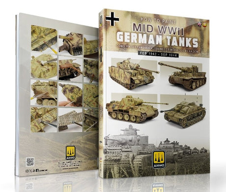 AMMO by MIG Jimenez AMMO by Mig 6303 How to Paint Mid WWII German Tanks Book