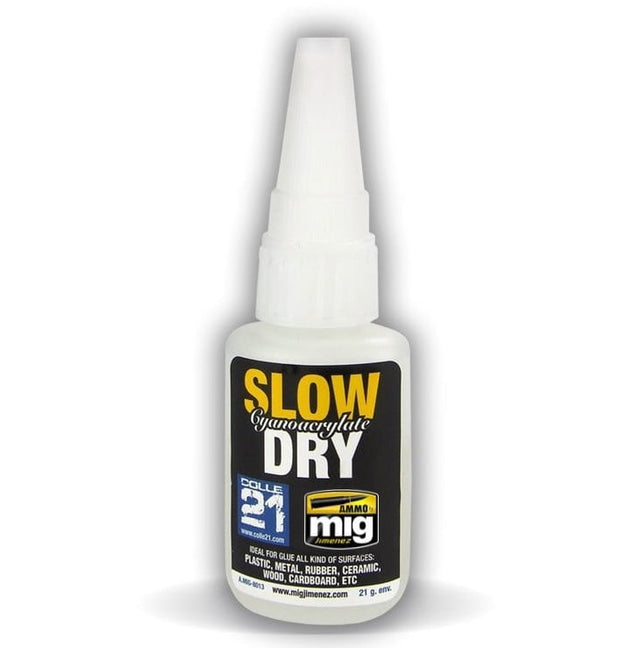 AMMO by MIG Jimenez AMMO by Mig 8013 Slow Dry Cyanoacrylate Glue 21g Bottle