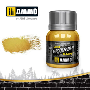 AMMO by MIG Jimenez AMMO by MIG Drybrush Brass MIG0623