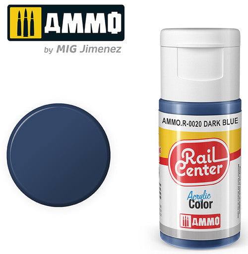 AMMO by MIG Jimenez AMMO R0020 Dark Blue (15 ML) Acrylic Paints By Mig Jimenez