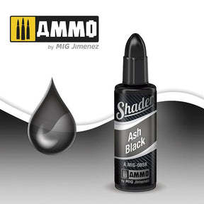 AMMO by MIG Jimenez MIG-0858 ASH BLACK SHADER AMMO By MIG