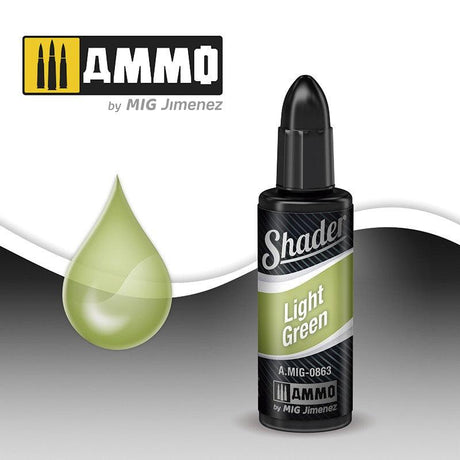 AMMO by MIG Jimenez MIG-0863 LIGHT GREEN SHADER AMMO By MIG