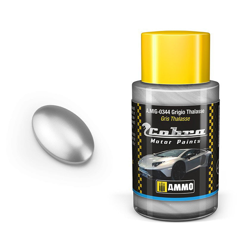AMMO by MIG Jimenez Paint - Acrylic AMMO by Mig 344 Cobra Motor: Grigio Thalasse Acrylic Paint 30ml Bottle