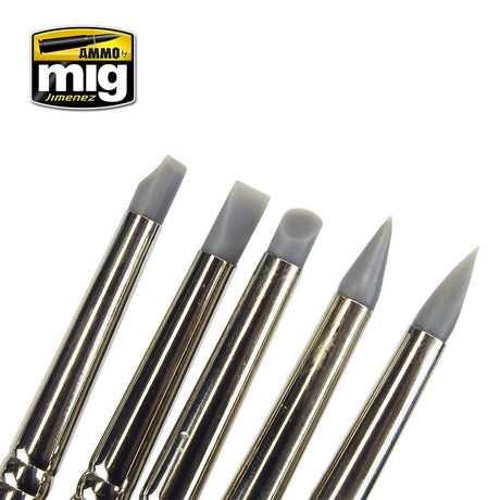 AMMO by MIG Jimenez paint brush AMMO by MIG Brush Sets - Rubber Brush Set
