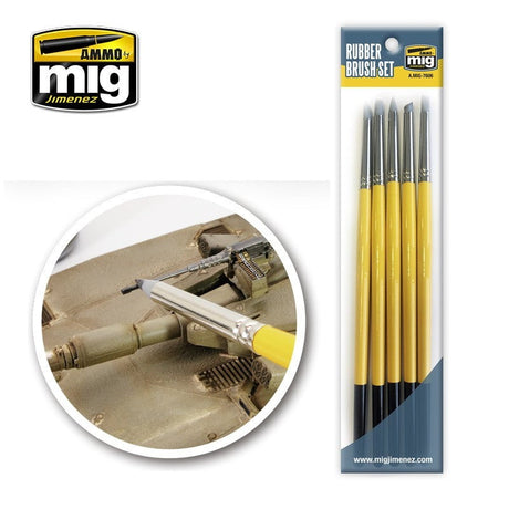 AMMO by MIG Jimenez paint brush AMMO by MIG Brush Sets - Rubber Brush Set