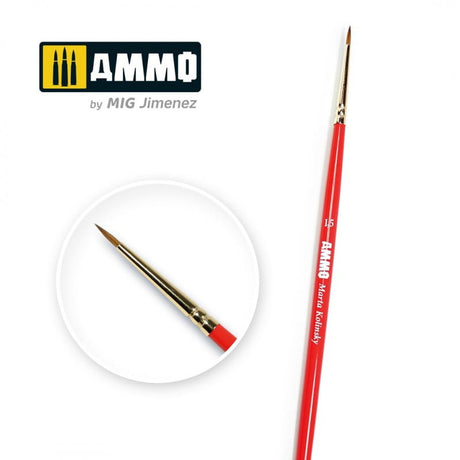 AMMO by MIG Jimenez paint brush AMMO by MIG Brushes - 1.5 AMMO Marta Kolinsky Brush