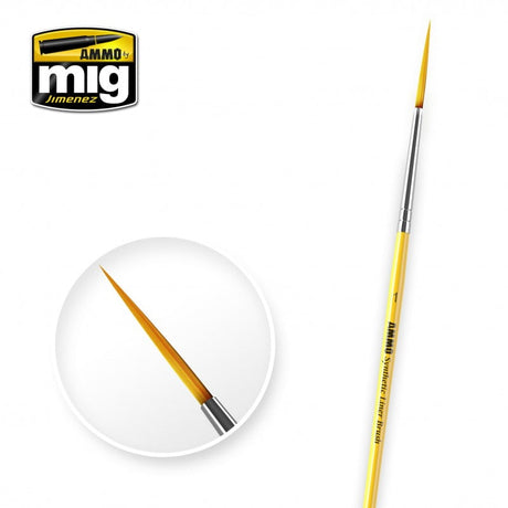 AMMO by MIG Jimenez paint brush AMMO by MIG Brushes - #1 SYNTHETIC LINER BRUSH