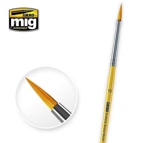 AMMO by MIG Jimenez paint brush AMMO by MIG Brushes - #10 SYNTHETIC ROUND BRUSH