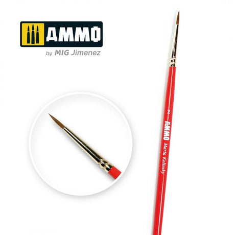 AMMO by MIG Jimenez paint brush AMMO by MIG Brushes - 2 AMMO Marta Kolinsky Brush
