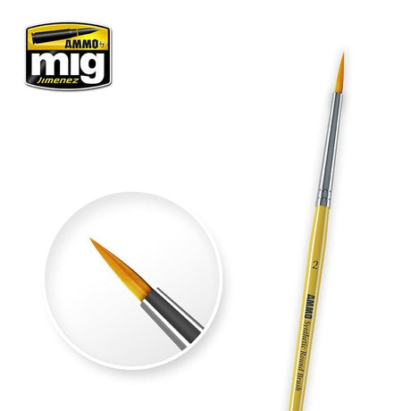 AMMO by MIG Jimenez paint brush AMMO by MIG Brushes - #2 SYNTETIC ROUND BRUSH