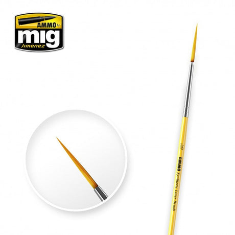 AMMO by MIG Jimenez paint brush AMMO by MIG Brushes - #3/0 SYNTHETIC LINER BRUSH