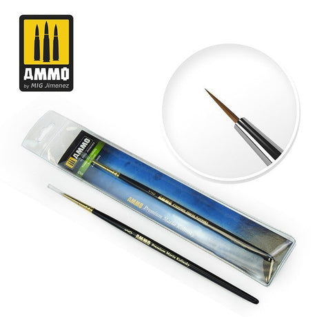 AMMO by MIG Jimenez paint brush AMMO by MIG Brushes - 5/0 PREMIUM MARTA KOLINSKY ROUND BRUSH