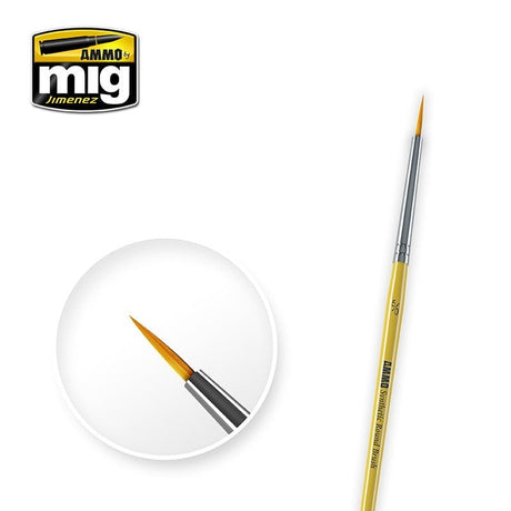 AMMO by MIG Jimenez paint brush AMMO by MIG Brushes - #5/0 SYNTETIC ROUND BRUSH