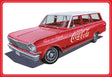 AMT Model Kits Other Models & More AMT 1963 Chevy II Nova Wagon w/Crates Coke Skill 3