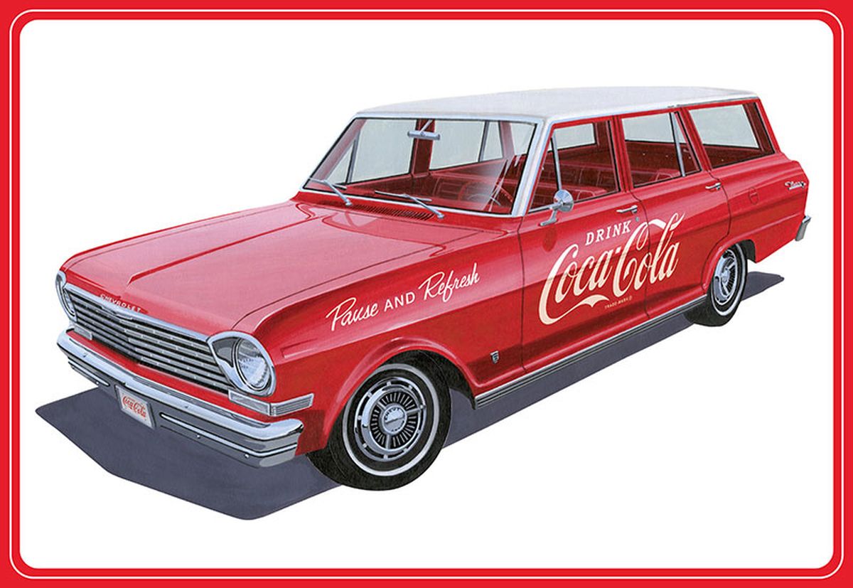 AMT Model Kits Other Models & More AMT 1963 Chevy II Nova Wagon w/Crates Coke Skill 3