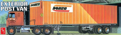 AMT Model Kits Other Models & More AMT  40' Fruehauf Exterior Post Trailer Dohrn 1/25