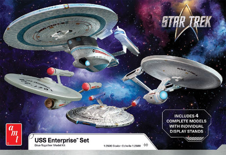 AMT Model Kits Other Models & More AMT Star Trek U.S.S. Enterprise Four Ship Set 1/2500