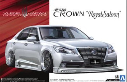 Aoshima MODEL CARS Aoshima 1/24 2012 Toyota AW210 Crown Royal Saloon 4-Door Car Kit