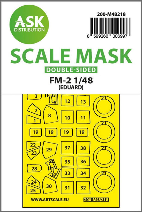 Art Scale Art Scale 1/48 Art Scale  FM-2 double-sided express fit mask for Eduard