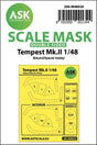 Art Scale Art Scale 1/48 Art Scale Hawker Tempest Mk.II double-sided painting mask for Eduard / Special Hobby
