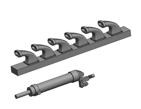 Art Scale Art Scale 1/72 Art Scale  Me 109F/G Exhausts and hydraulic cylinder for undercarriage for Eduard kits
