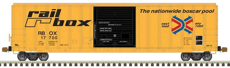 Atlas Boxcar Atlas 20006218 HO 50' FMC 5077 Single Door Boxcar Railbox RBOX 18033