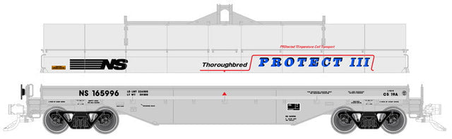 Atlas Coil Car Atlas 20005612 HO Scale 42' Coil Car Norfolk Southern Protect III NS 165960