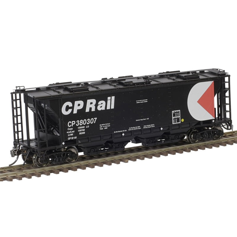 Atlas Covered Hopper Atlas 20006366 HO Scale 6 Hatch Slab Side Covered Hopper Canadian Pacific "Multimark" CP 380307